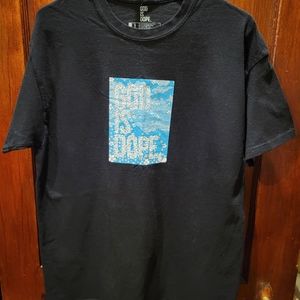 Used God Is Dope Black T-Shirt